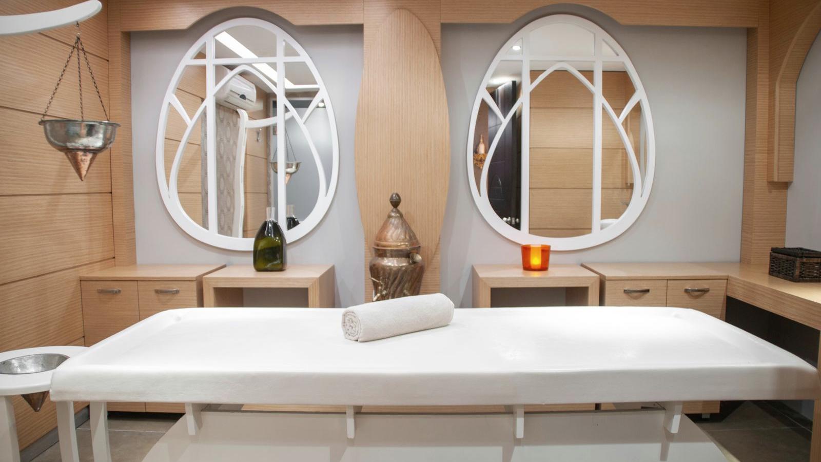 Treatment room in a modern aesthetic clinic